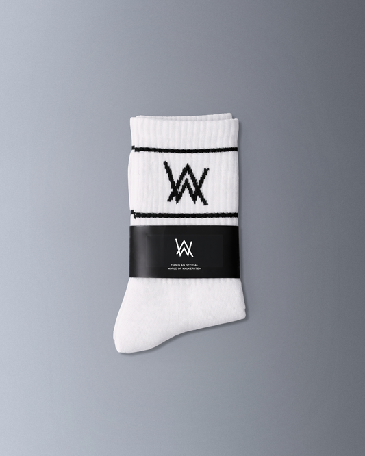 Logo Sport Socks / White