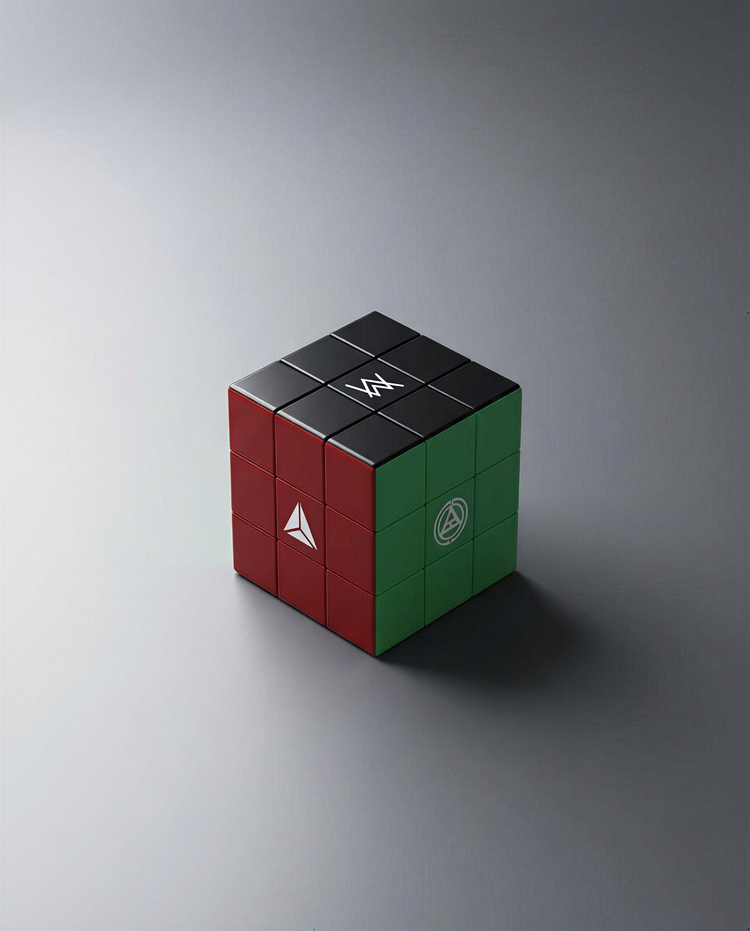 World of Walker Logo Cube